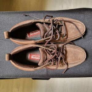 Rockport Brown Ankle Boots Size 6.5 Stylish and Supportive